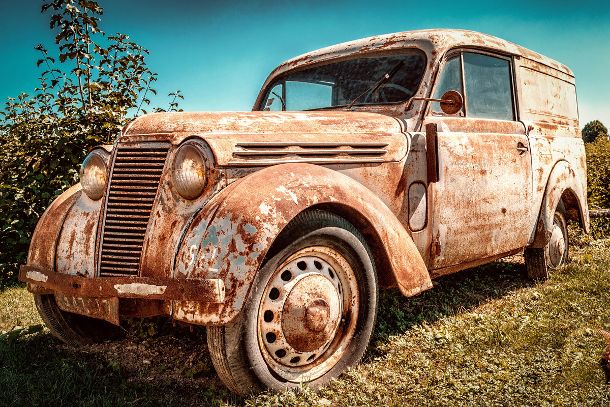 3-piece-acrylic-print-oldtimer-with-rust
