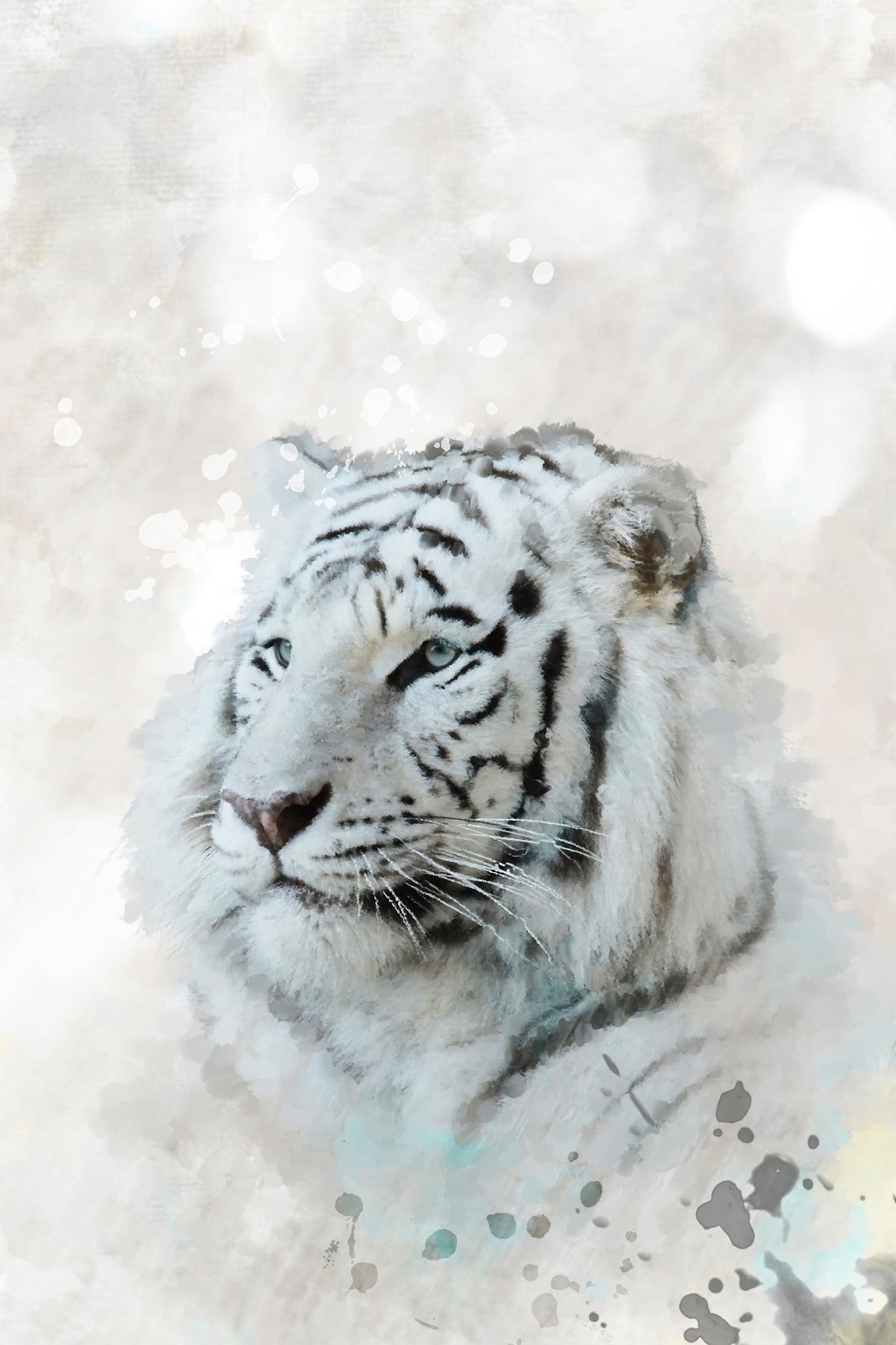 aluminium-print-tiger-painting