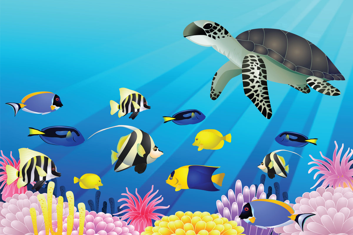 framedposter-print-childrens-underwater-world