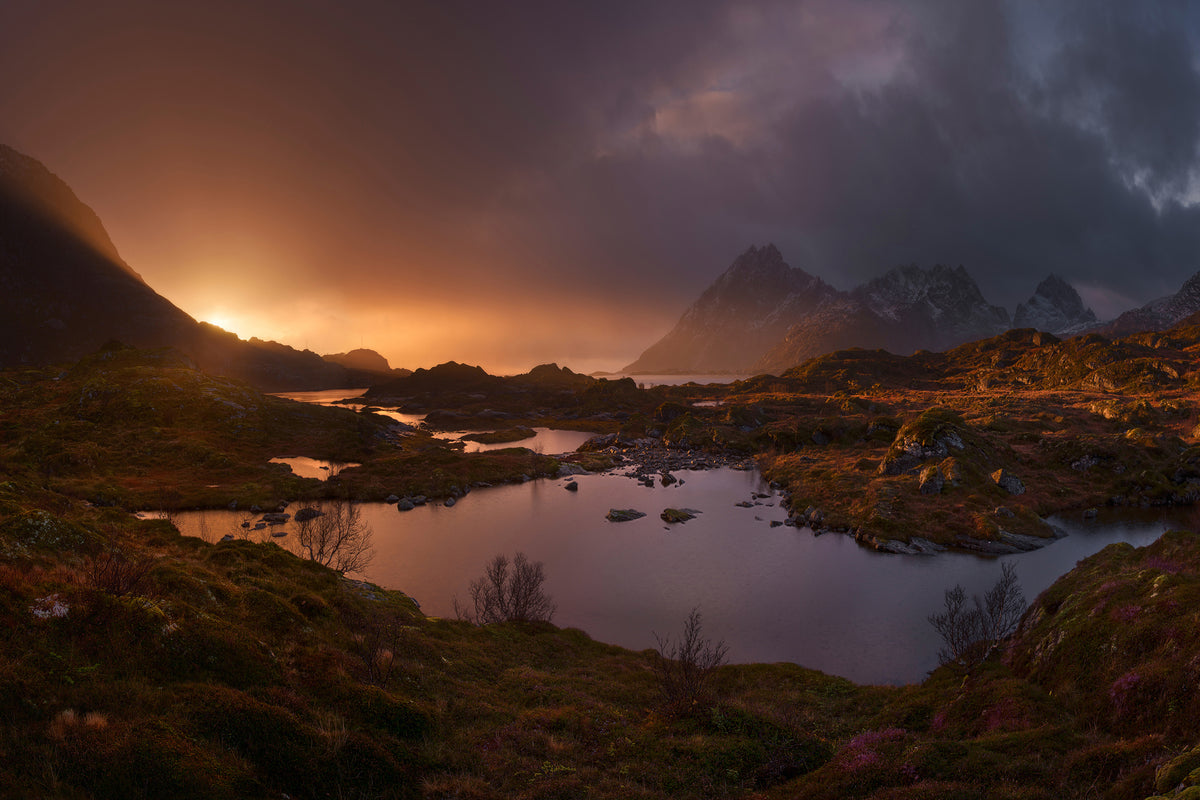 aluminium-print-sunrise-over-lofoten