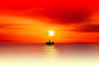 poster-print-a-fisherman-in-the-sunset
