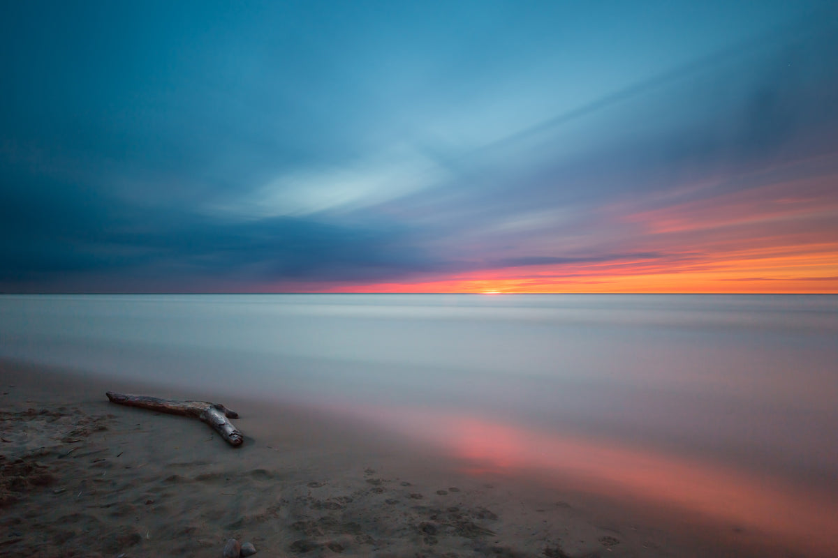 aluminium-print-beach-in-the-sunset