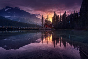 framedposter-print-lake-house-sunrise