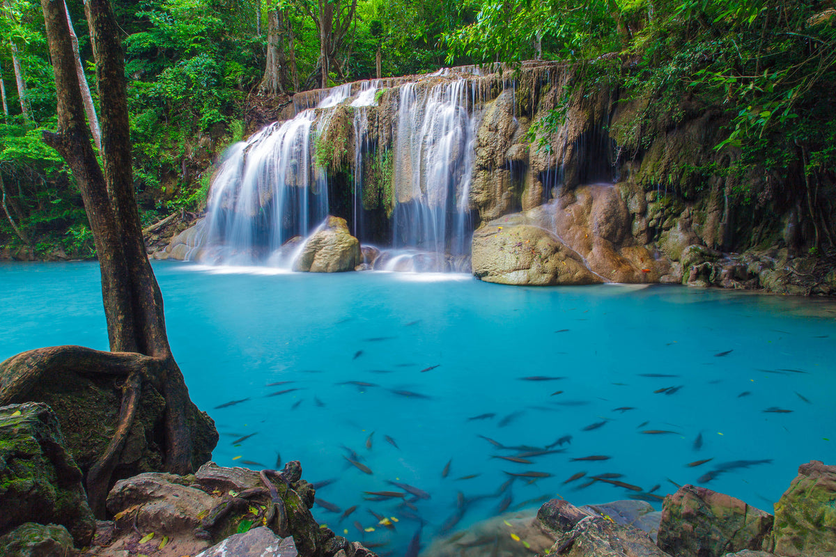 3-piece-aluminium-print-nature-waterfall
