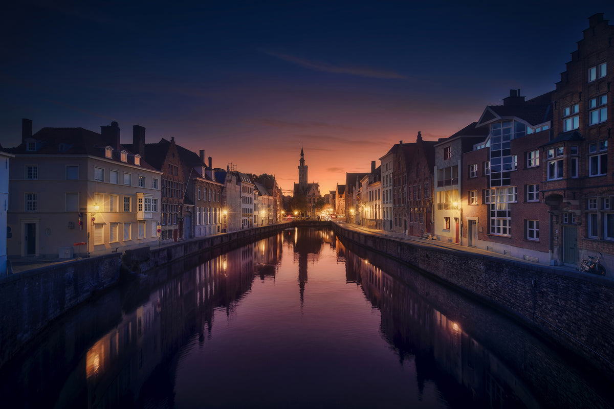 3-piece-canvas-print-sunset-in-brugge