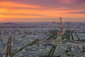 acrylic-print-paris-skyline-at-sunset