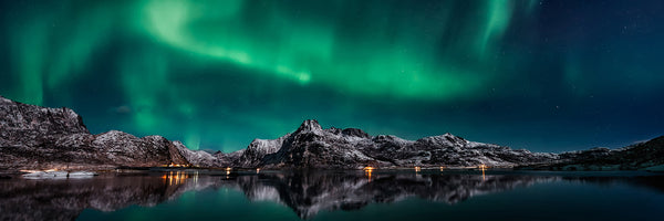 panoramic-acrylic-print-lofoten-aurora-reflection-panorama