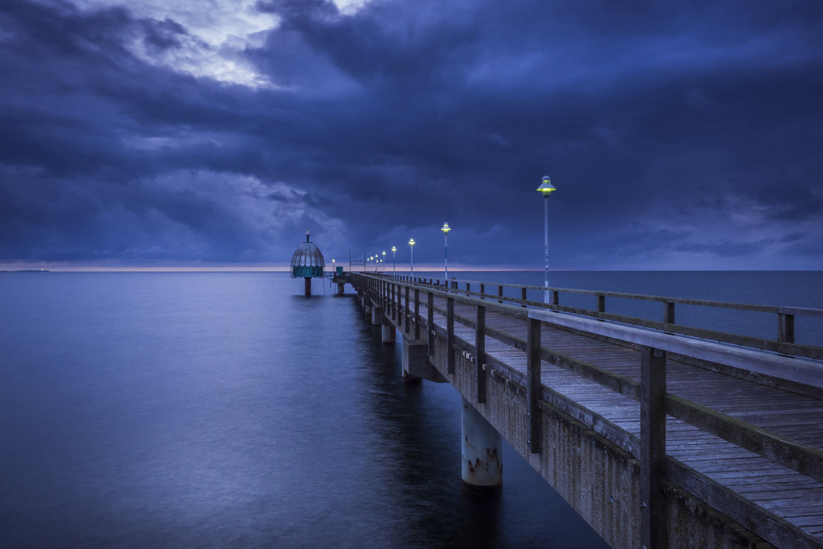 poster-print-pier-at-night