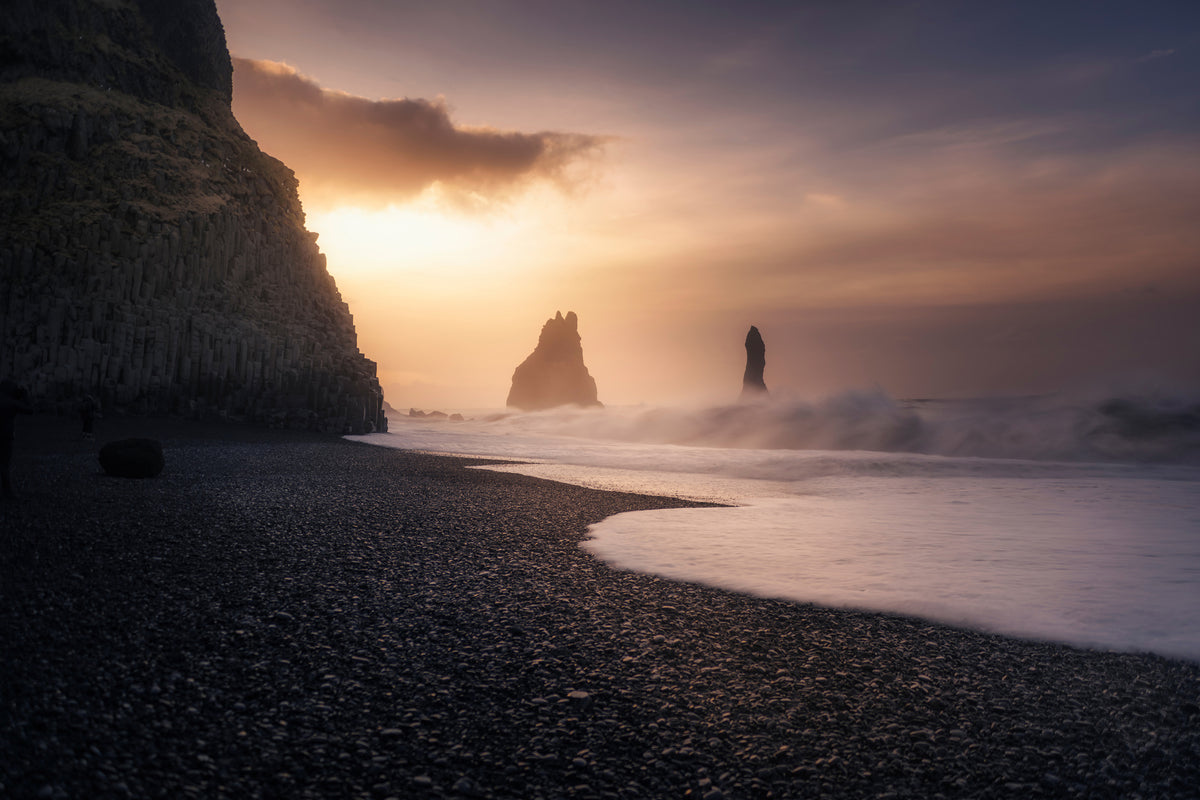 3-piece-acrylic-print-reynisfjara-sunrise
