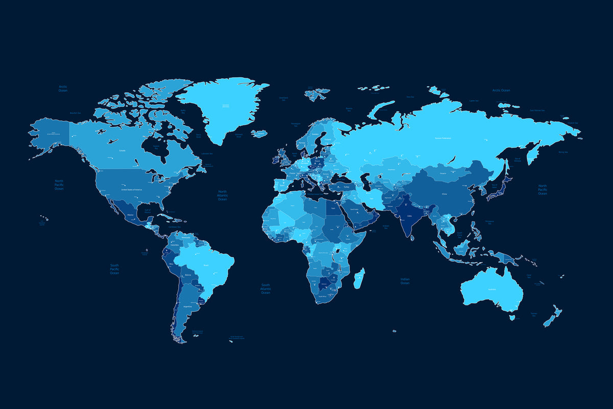 aluminium-print-world-map