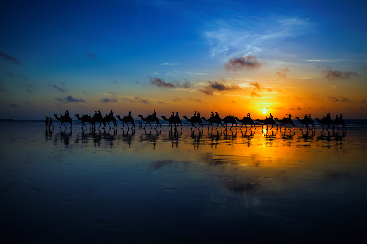 modern-3-piece-canvas-print-sunset-camel-ride