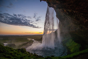 acrylic-print-evening-mood-at-the-waterfall