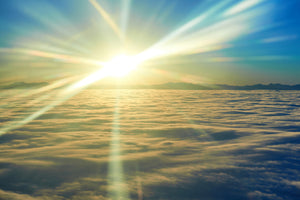 3-piece-aluminium-print-sunrise-above-the-clouds