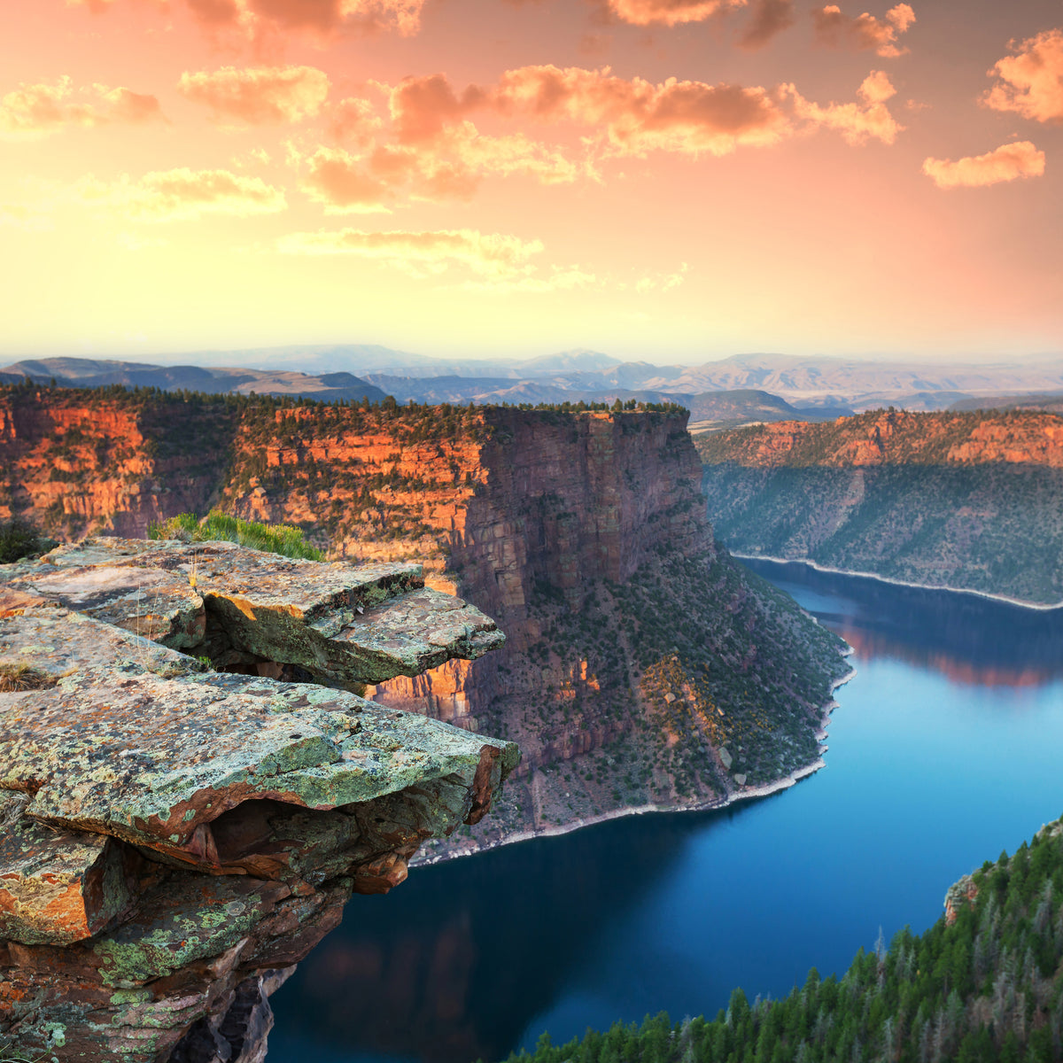 4-piece-canvas-print-sunset-rocky-mountains