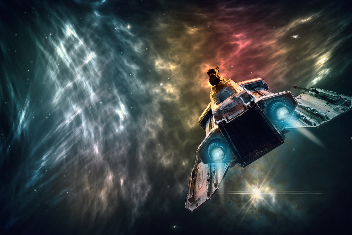3-piece-acrylic-print-on-the-way-with-the-spaceship