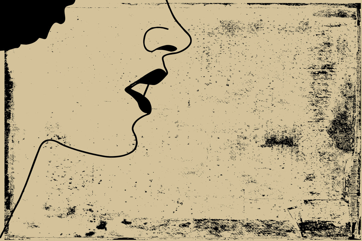 3-piece-acrylic-print-woman-portrait-in-grunge-style