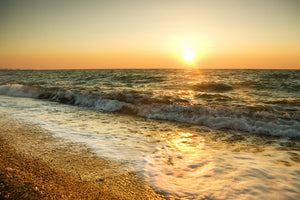 3-piece-aluminium-print-sunset-at-sea