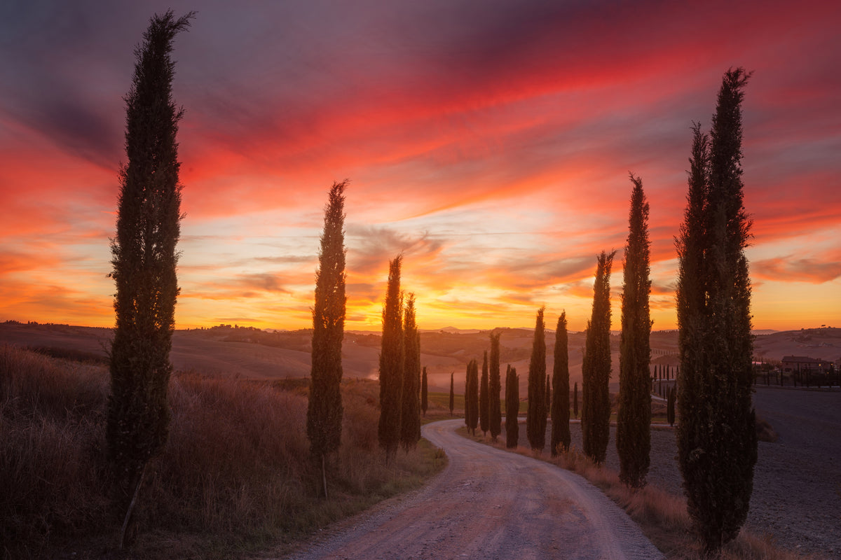 modern-3-piece-aluminium-print-tuscany-sunset
