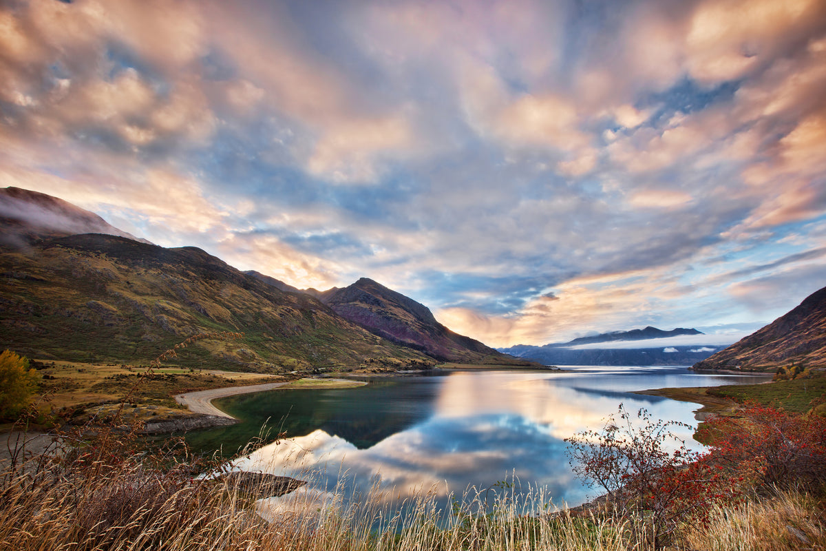 3-piece-aluminium-print-morning-delight-at-lake-hawea
